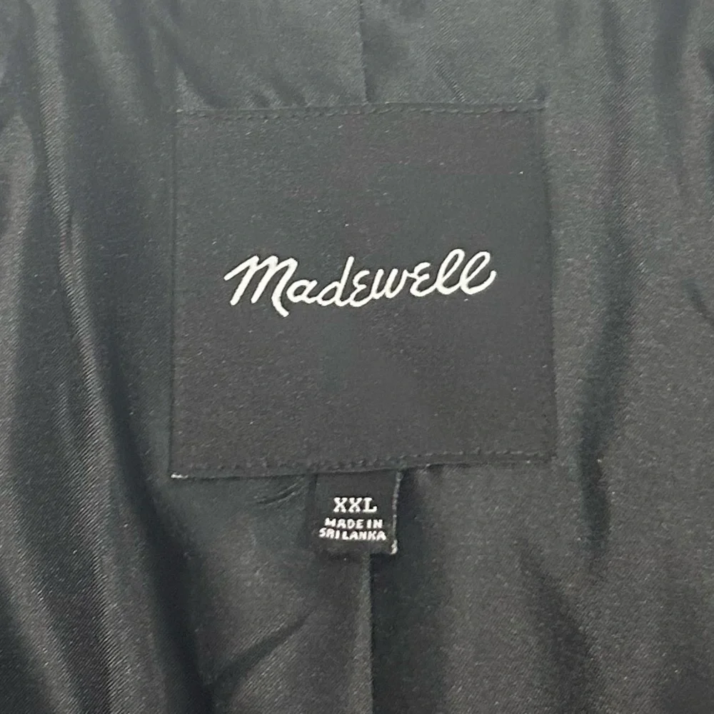 Madewell Estate Cocoon Coat in Insuluxe Fabric Size XXL Black